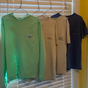 Four Vineyard Vines t-shirts, boys XL